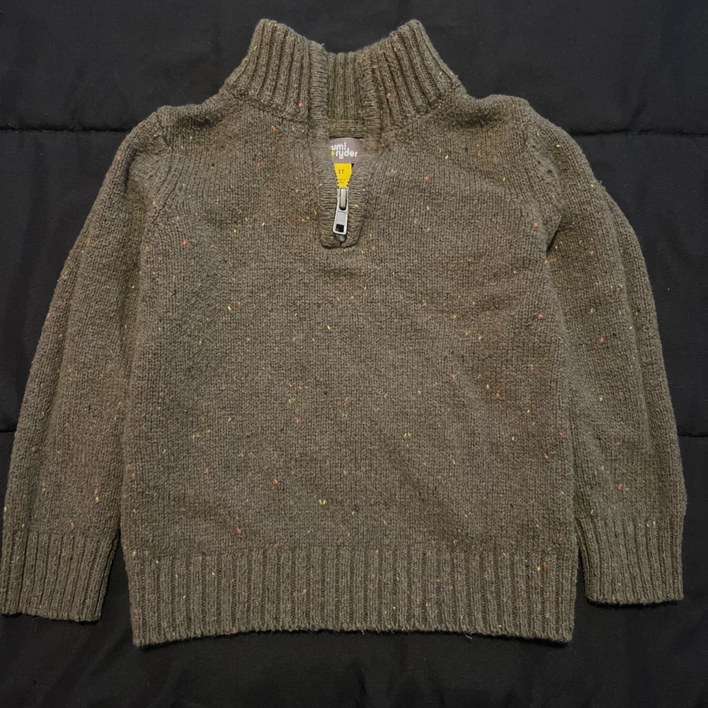 Classic Quart Zip Mock Neck Sweater